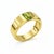 Modern Peridot Solitaire Ring for Men Silver, Gold, Size 9.5 For Sale - Image 3 of 6