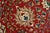 1980s Tabriz Rug 10'2'' X 12'8'' Red Wool Vintage Traditional Hand-Knotted Carpet For Sale - Image 5 of 15