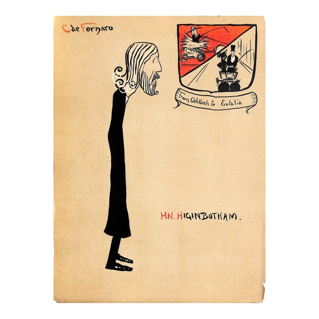 Mid 20th Century H.N. Higinbotham by Carlo De Fornaro Reproduction Print For Sale