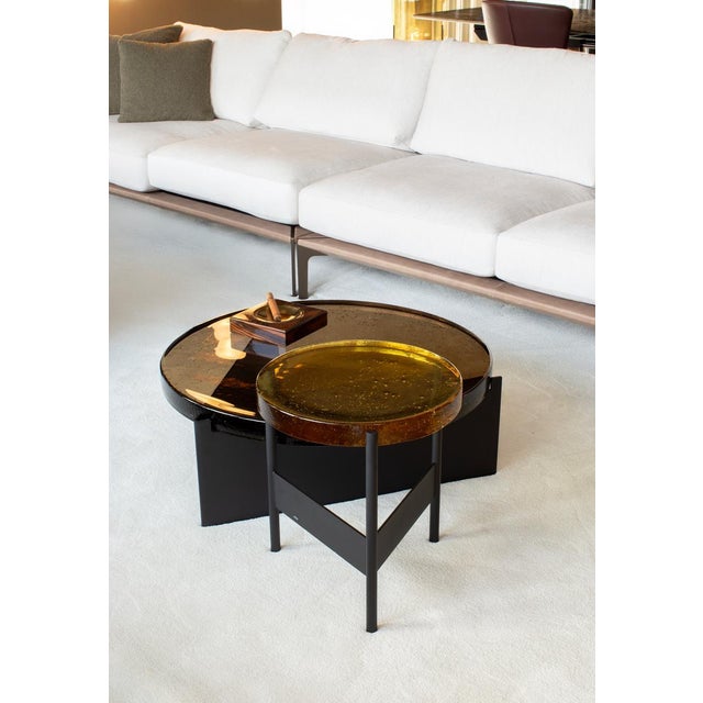 Contemporary Alwa One Super Big Table in Amber and Black by Sebastian Herkner for Pulpo For Sale - Image 3 of 5