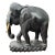1960s Hand Carved Wood Elephant For Sale