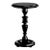 Noir Black Lacquer Reilly Pedestal From the Madeline Stuart Collection For Sale