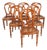 Antique Walnut Chairs with Vienna Straw Seats from Bassanos Ebanistery, 1890s, Set of 6 For Sale