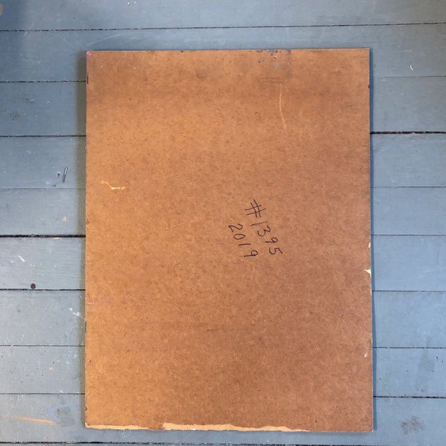 Contemporary Folk Artist B.D.Floyd “Cat With Sacks “ Original Painting For Sale - Image 4 of 5