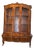 Baroque Style Display Cabinet in Inlaid Walnut, 1980s For Sale