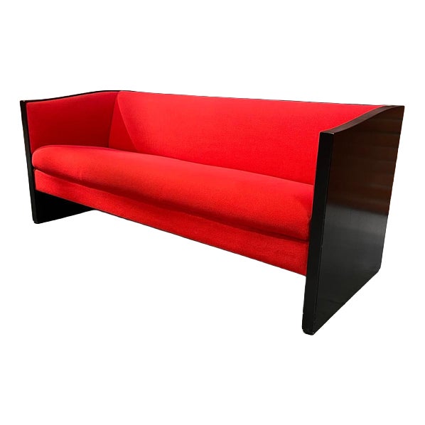 Red Sofa by Charles Rennie Mackintosh for Cassina For Sale