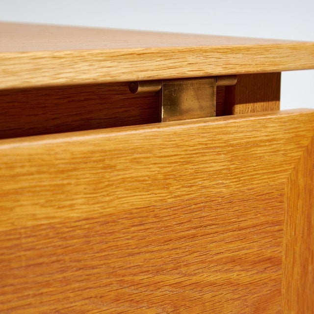 Brown Oak Dining Table by Kai Winding for Slagelse Møbelværk, 1960s For Sale - Image 8 of 18