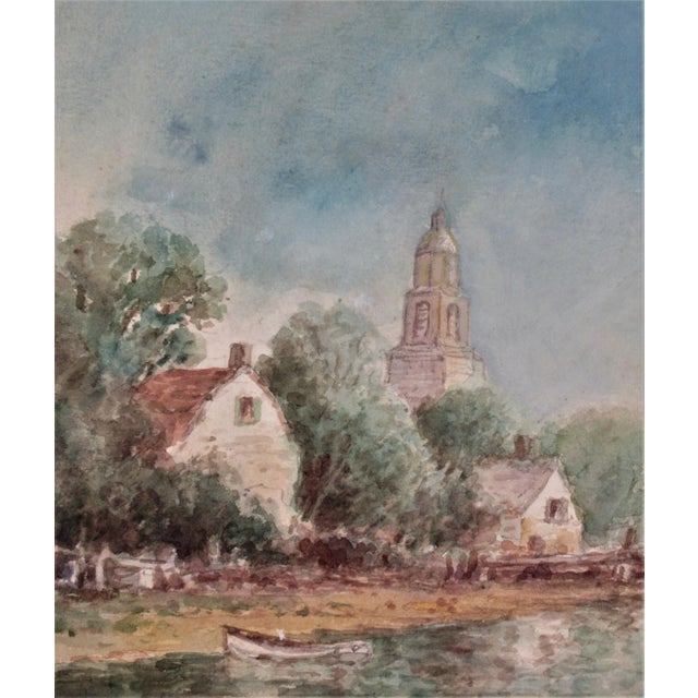 Frederick Leo Hunter, Harbor Village, Circa 1910 For Sale - Image 4 of 8