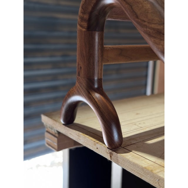 Sunday Daybed in Walnut and Cream Bouclé by Fosfeen For Sale - Image 4 of 6