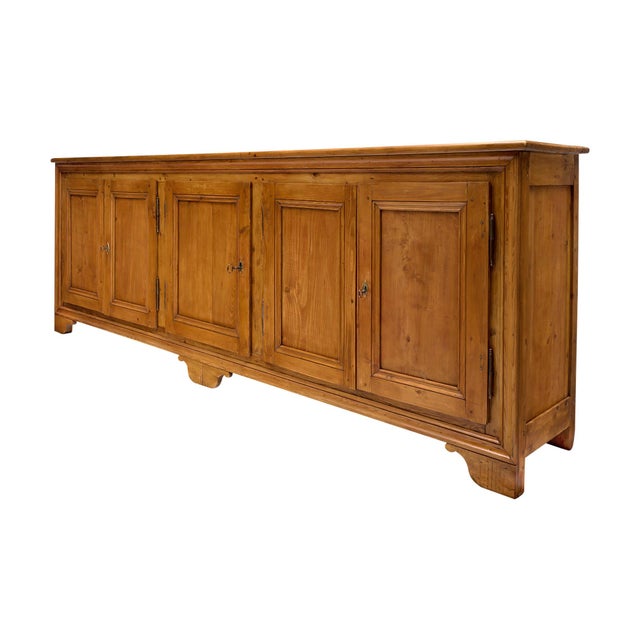 Louis Philippe French Antique Buffet, Solid Wood, Circa 1880 For Sale - Image 4 of 9