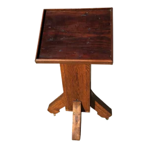 Vintage American Arts & Crafts Bible Stand From Texas Courthouse