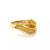 Carrera Y Carrera 18k Yellow Gold Emerald His & Her Hands Ring, Size 5.5 For Sale - Image 4 of 10