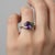Purple Amethyst Multicolor Ring in 14k Gold, Size 7.5 For Sale - Image 4 of 11