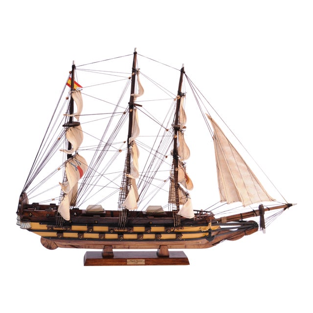 FRAGATA ESPAÑOLA 1780 木製模型 Model Ship ~ Fragata Española, Año 1780 / Spanish War Ship