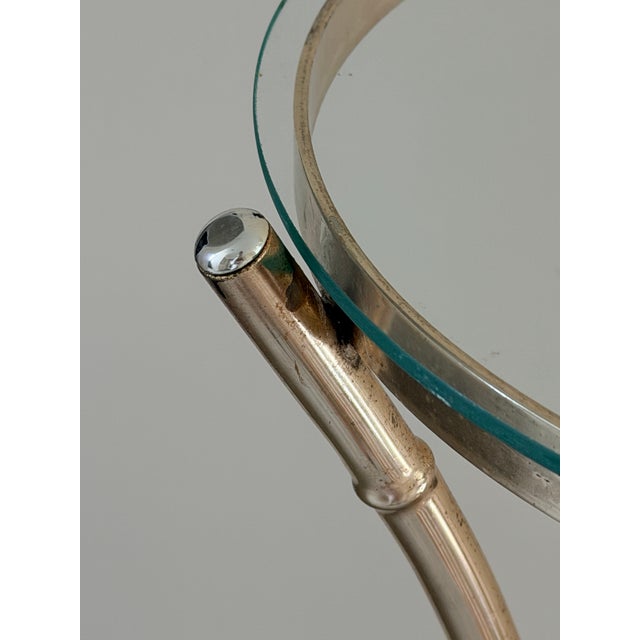 1970s 1970s Faux Bamboo Brass Plant Stand For Sale - Image 5 of 14