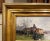 Green 19th C. French River Landscape Painting Signed J. Lievin for E. Galien-Laloue For Sale - Image 8 of 12