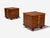 Mid-Century Modern Paul Frankl, Rare Nightstands, Mahogany, Rock Maple, Brass, Leather, Usa, 1950s For Sale - Image 3 of 14