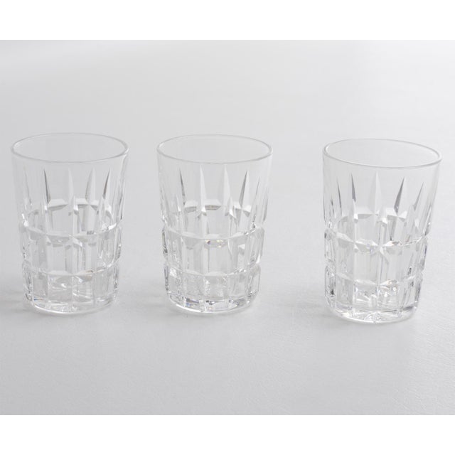 Transparent Art Deco Crystal Cocktail Cordial Cups or Shot Glasses Set by Saint Louis For Sale - Image 8 of 9