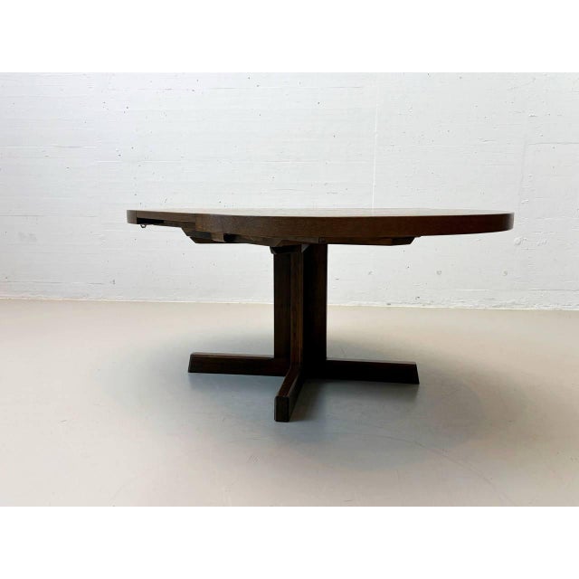 Vintage Swiss Round Dining Table by Dieter Waeckerlin, 1970s For Sale - Image 9 of 18