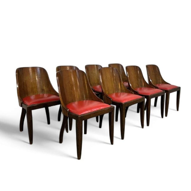 Art Deco Chairs by Kortrijkse Kunstwerkstede for for De Coene Frères, 1930s For Sale - Image 14 of 16