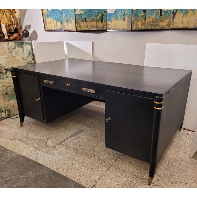 Art Deco Desk in the style of Léon & Maurice Jallot, France, 1940s For Sale - Image 13 of 18