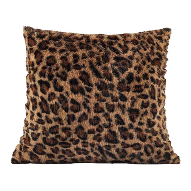 Wild Leopard Print Waist Pillow - One 18-Inch Piece For Sale