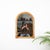 Gorgeous Mid-Century arched mirror with double bamboo cane frame. This lovely item was produced in Italy in the 1970s. The...