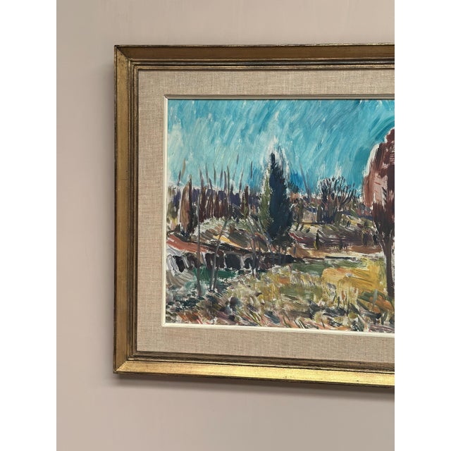 Mid-Century Modern A. Roos, Landskap, 1960s, Oil on Panel, Framed For Sale - Image 3 of 18