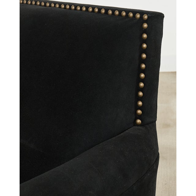 Ralph Lauren Italian Vegan Suede Colorado Club Chair For Sale - Image 12 of 18