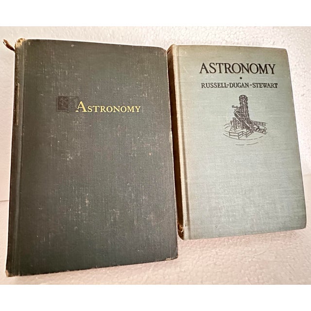 Set of 2 vintage Astronomy textbooks. Published in 1956 and 1946. Exterior of books shows wear and interior pages have...