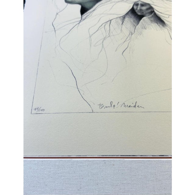 Frank Howell “Brule Maiden” 1993 Limited Edition Lithograph — Signed & Numbered 74/140 For Sale - Image 4 of 7