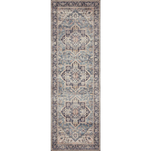 2010s Loloi Rugs Hathaway Navy Blue/Multi 2'-3" x 3'-9" Area Rug For Sale - Image 5 of 7