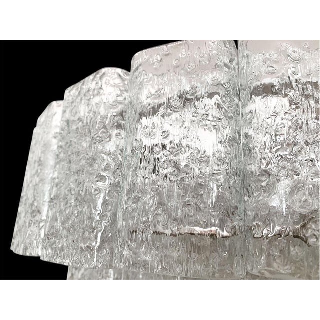 1950s Iceglass Chandelier from Doria Leuchten, 1950s For Sale - Image 5 of 6