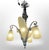 Art Deco Chandelier with Cornets and Tulips from Donna Paris, 1925 For Sale - Image 14 of 18