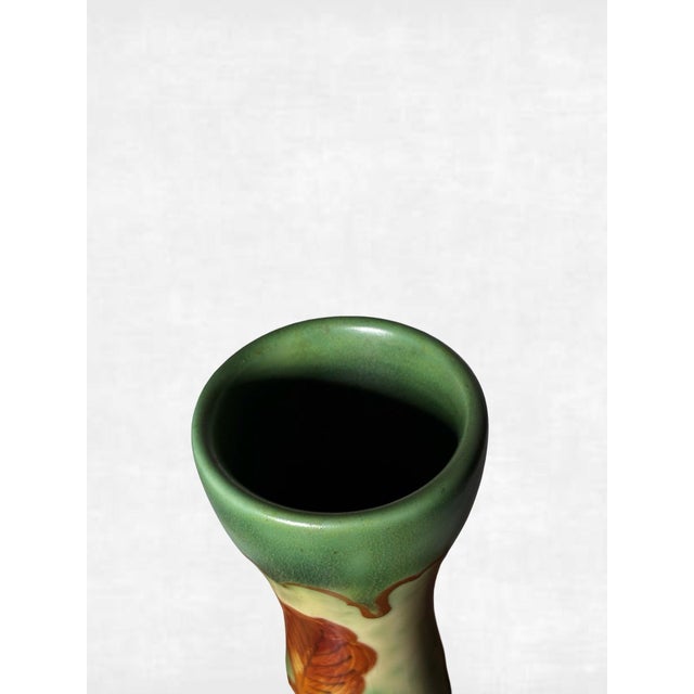 Ceramic Regina Gouda Holland “Borodi” Hand-Painted Art Pottery Vase, Model 256 For Sale - Image 7 of 8