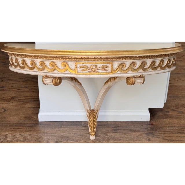 Hollywood Regency Dorothy Draper Style Large Scale Wall Mounted Shelf For Sale - Image 13 of 18
