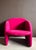 1990s Pink Wool Club Chair, 1980s For Sale - Image 5 of 5