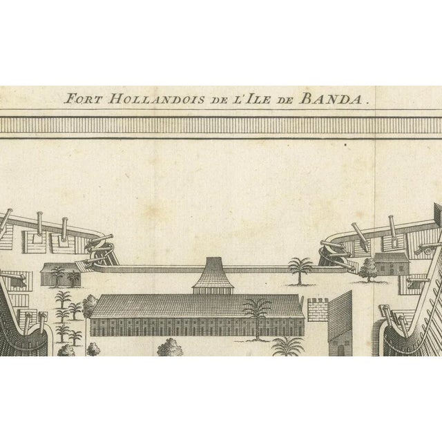 Fort nassau at banda, bird’s-eye view engraving by van der schley, c. 1735–1747 this finely detailed 18th-century...