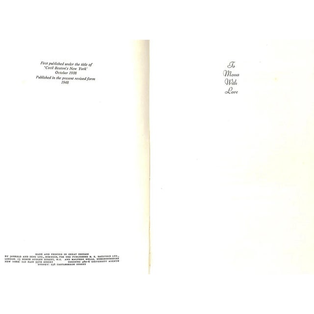 BEATON, Cecil [136] pp. B.T. Batsford Ltd 1948 9" x 6 1/4" This is the Revised Edition of Cecil Beaton’s New York, first...