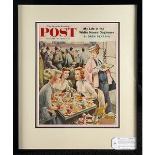 Saturday Evening Post Cover, "Cafeteria Dieter," November 10, 1956 For Sale