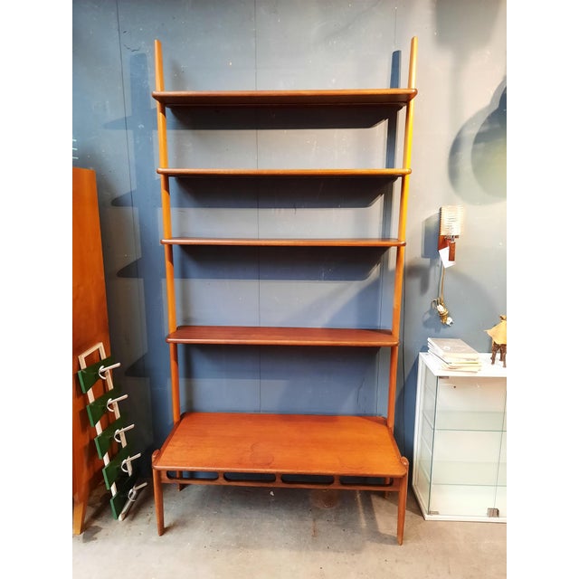 Vintage wall unit by William Watting for Scanflex. Base unit with four shelves. Shelves are ~22 cm deep. Unit has slight...