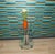 Modern Vintage Round Side Table on Wheels, 1980s For Sale - Image 3 of 8