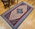 1900 - 1909 Vintage Persian Senneh Kilim Area Rug, Handwoven Wool, Floral Pattern, Ivory & Blue, 3x6 For Sale - Image 5 of 15