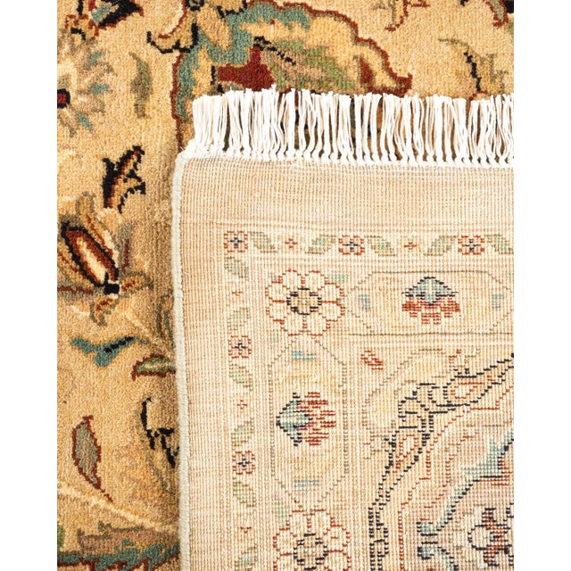 2000 - 2009 Mogul, One-of-a-Kind Hand-Knotted Area Rug - Yellow, 9' 1" x 12' 2" For Sale - Image 5 of 8