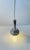 Metal Space Age Italian Pendant Lamp in Mirror Glass, 1970s For Sale - Image 7 of 10