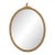 Neoclassical Style Giltwood Framed Oval Mirror For Sale