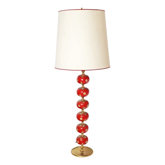 Swedish Modern Red Floor Lamp from Stilarmatur Tranås, 1960s For Sale