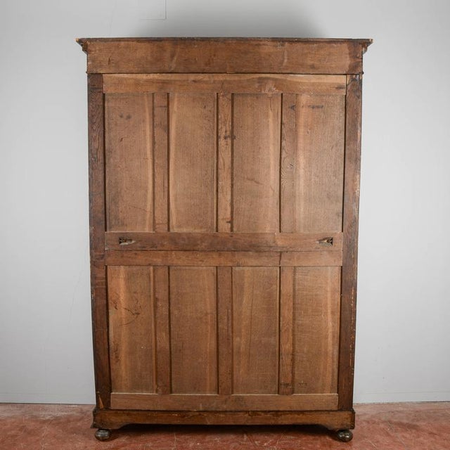 Brown Inlaid Bookcase Display Cabinet For Sale - Image 8 of 9