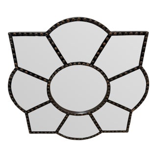 Medieval Revival Style Flower Shaped Wall Mirror For Sale