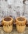 Vintage Boho Paddle Low Stools - a Pair For Sale - Image 4 of 8